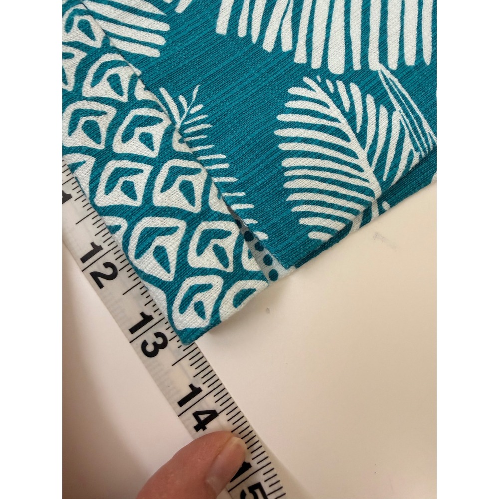 Trina Turk Corbin 2 Shorts Womens 6 Teal White New Floral Pineapple‎ Tropical - Picture 5 of 7